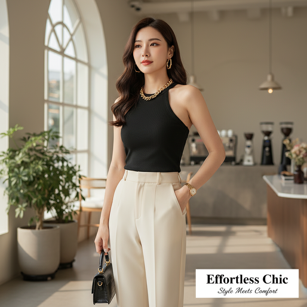 CurveLift Halter Camisole Top