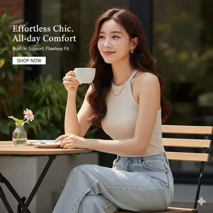 CurveLift Halter Camisole Top