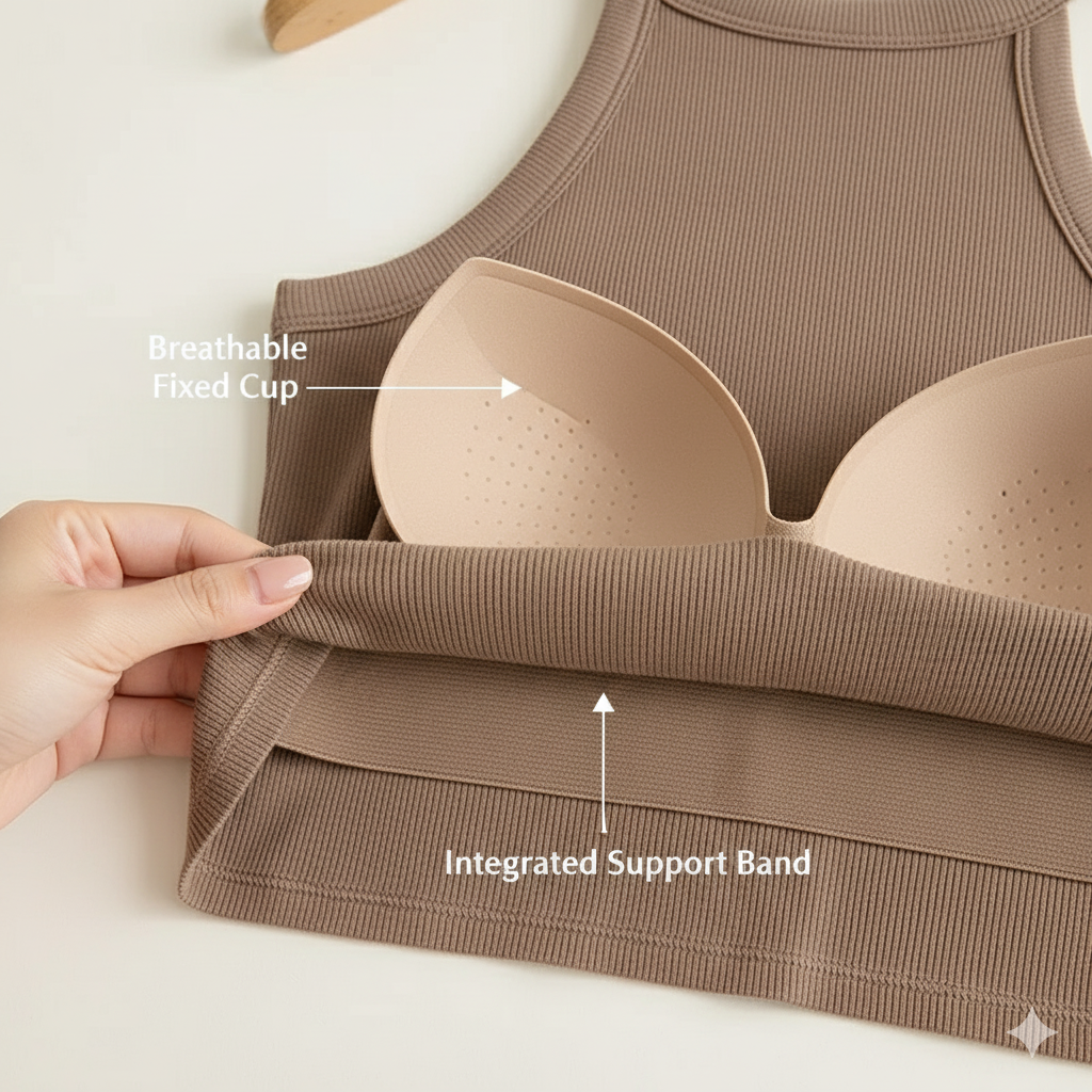 CurveLift Halter Camisole Top