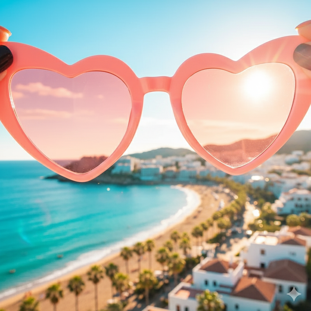 CurveLift Retro Heart Shine Shades
