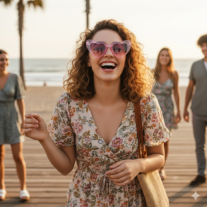CurveLift Retro Heart Shine Shades