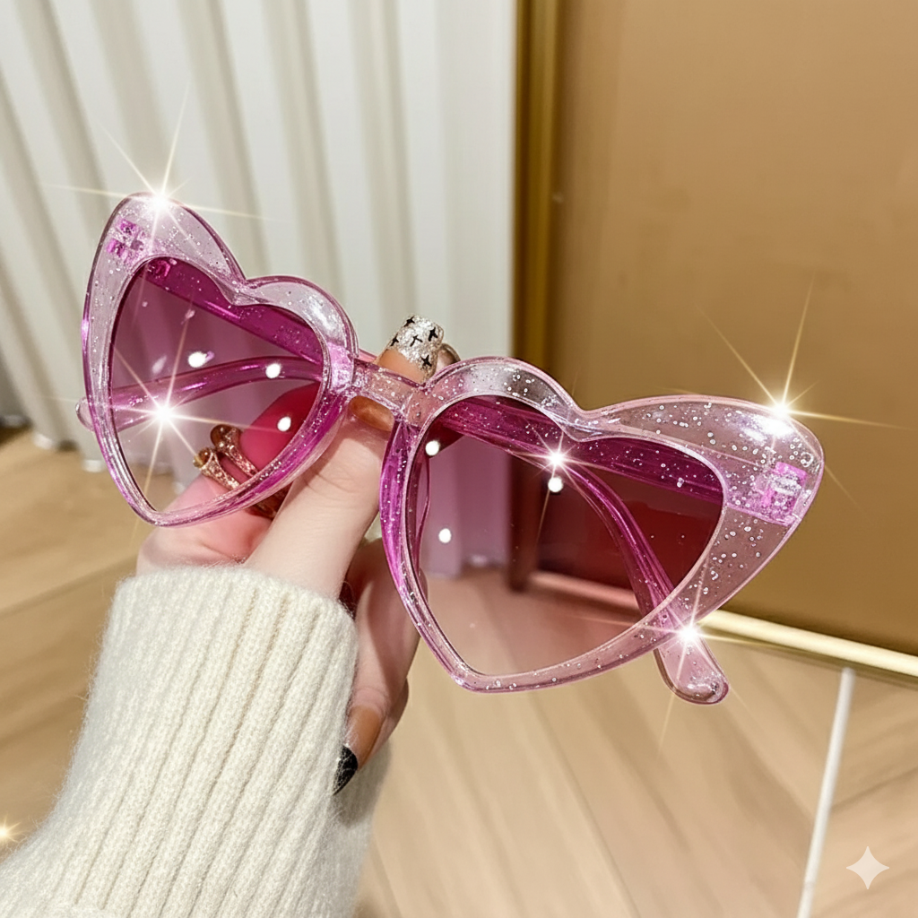 CurveLift Retro Heart Shine Shades