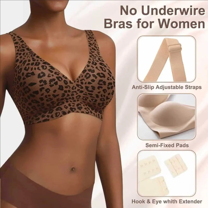 ComfortFit Seamless Leopard Support Bra