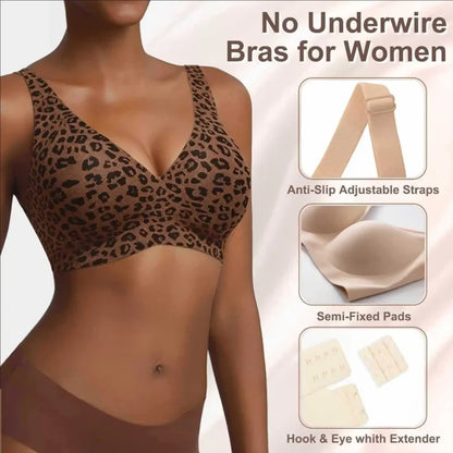 ComfortFit Seamless Leopard Support Bra