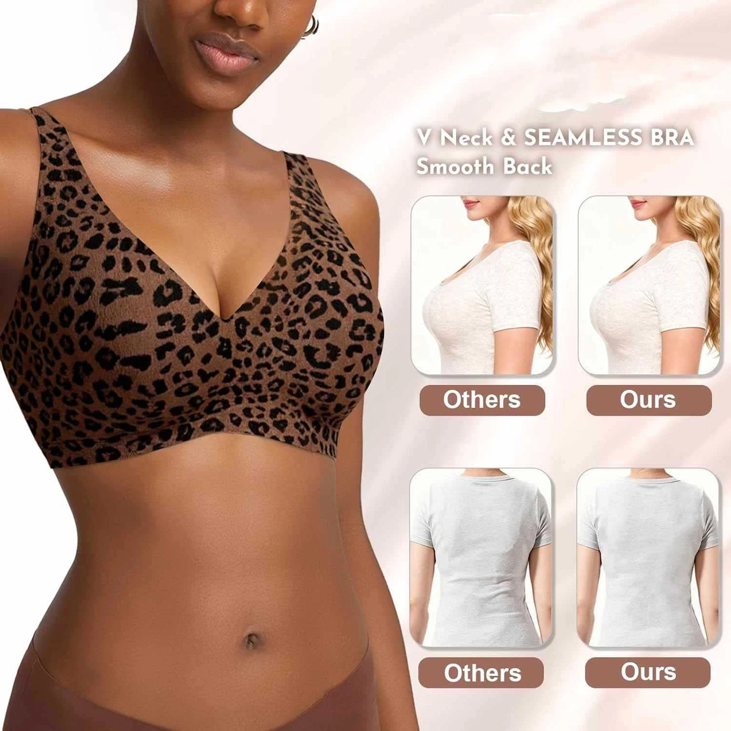 ComfortFit Seamless Leopard Support Bra