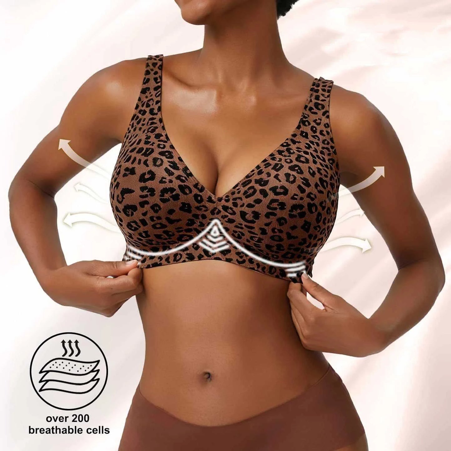 ComfortFit Seamless Leopard Support Bra