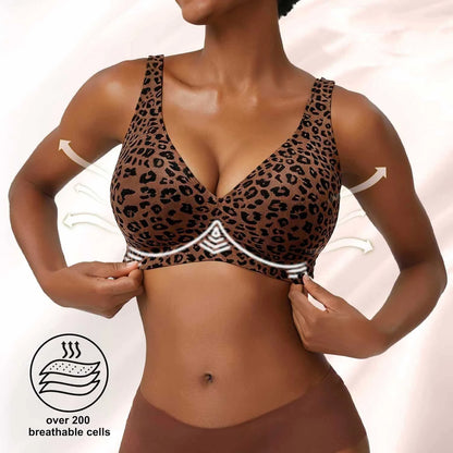 ComfortFit Seamless Leopard Support Bra